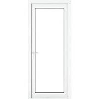 Crystal 1-Panel 1-Clear Light RH White uPVC Back Door 2090 x 840mm (309JP)
