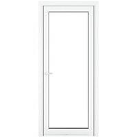 Crystal 1-Panel 1-Clear Light RH White uPVC Back Door 2090 x 890mm (556JP)