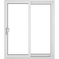 Crystal uPVC Sliding Patio Left to Right 2390mm x 2090mm Clear Glazing - White