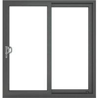 Crystal uPVC Sliding Patio Left to Right 2090mm x 2090mm Clear Glazing - Grey