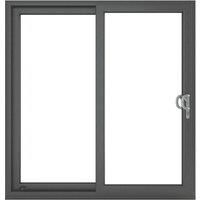 Crystal uPVC Sliding Patio Right to Left 2090mm x 2090mm Clear Glazing - Grey