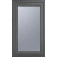 PVC Double Glazed Window Glass & Frame A Rated RH Side Hung Over Fixed Crystal