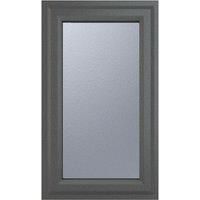 Crystal uPVC Window A Rated Right Hand Side Hung 610mm x 965mm Obscure Glazing - Grey