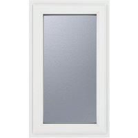 PVC Double Glazed Window Glass & Frame A Rated Top Opener Fixed Panel Light