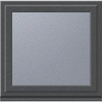 Crystal uPVC Window A Rated Top Opener 610mm x 610mm Obscure Glazing - Grey