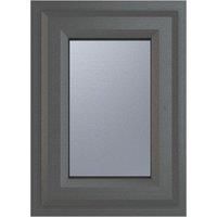 Crystal uPVC Window A Rated Top Opener 610mm x 1040mm Obscure Glazing - Grey