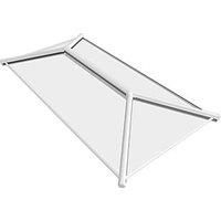 Crystal Aluminium Roof Lantern 2000mmx1500mm in White
