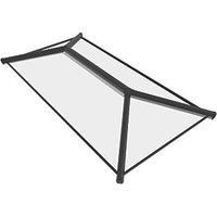 Crystal Aluminium Roof Lantern 2500mmx1500mm /White in Black