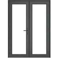 Crystal Anthracite Grey uPVC French Door Set 2055mm x 1490mm (613JN)