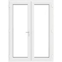 Crystal White uPVC French Door Set 2055mm x 1590mm (700JM)