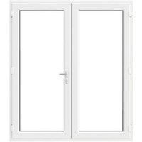Crystal White uPVC French Door Set 2055mm x 1690mm (436JN)