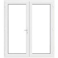 Crystal White uPVC French Door Set 2055mm x 1790mm (628JM)