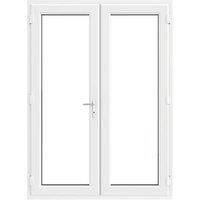 Crystal White uPVC French Door Set 2090mm x 1390mm (220JM)