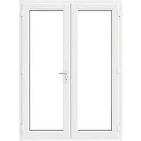 Crystal White Triple-Glazed uPVC French Door Set 2090mm x 1590mm (245JM)