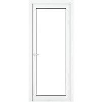 Crystal Fully Glazed 1-Clear Light Right-Hand Opening White uPVC Back Door 2090mm x 890mm (314KF)