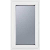 Crystal Left-Hand Opening Obscure Triple-Glazed Casement White uPVC Window 610mm x 820mm (390JM)