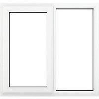 Crystal Left-Handed Clear Triple-Glazed Casement White uPVC Window 1190mm x 965mm (185JM)