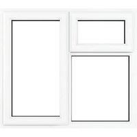 Crystal Left-Hand Opening Clear Triple-Glazed Casement White uPVC Window 1190mm x 965mm (858JM)