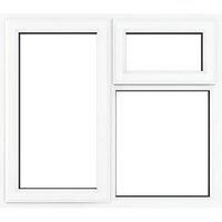 Crystal Left-Handed Clear Triple-Glazed Casement White uPVC Window 1190mm x 1115mm (222JM)
