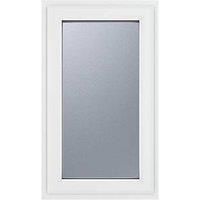 Crystal Right-Handed Obscure Triple-Glazed Casement White uPVC Window 610mm x 1190mm (189JN)