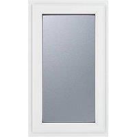 Crystal Right-Hand Opening Obscure Triple-Glazed Casement White uPVC Window 610mm x 965mm (102JM)