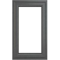 Crystal Right-Handed Clear Triple-Glazed Casement Anthracite on White uPVC Window 610mm x 1040mm (995JN)