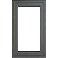 Crystal Right-Hand Opening Clear Triple-Glazed Casement Anthracite on White uPVC Window 610mm x 1115mm (370JN)