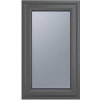 Crystal Right-Handed Clear Triple-Glazed Casement Anthracite on White uPVC Window 610mm x 965mm (246JN)