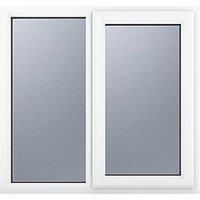 Crystal Right-Handed Obscure Triple-Glazed Casement White uPVC Window 1190mm x 965mm (174JN)