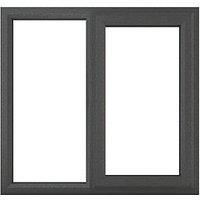 Crystal Right-Hand Opening Clear Triple-Glazed Casement Anthracite on White uPVC Window 1190mm x 1040mm (870JM)