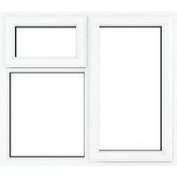 Crystal Right-Hand Opening Clear Triple-Glazed Casement White uPVC Window 1190mm x 965mm (624JM)