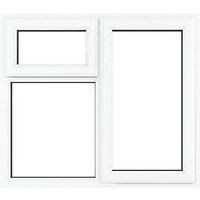 Crystal Right-Hand Opening Clear Triple-Glazed Casement White uPVC Window 905mm x 965mm (391JM)