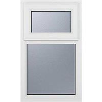 Crystal Top Opening Obscure Triple-Glazed Casement White uPVC Window 905mm x 1115mm (776JM)