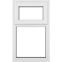 Crystal Top Opening Clear Triple-Glazed Casement White uPVC Window 610mm x 820mm (579JM)