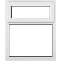 Crystal Top Opening Clear Triple-Glazed Casement White uPVC Window 1190mm x 965mm (919JN)
