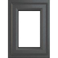 Crystal Top Opening Clear Triple-Glazed Casement Anthracite on White uPVC Window 610mm x 610mm (192JN)