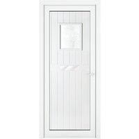 PVC Front Doors Chatsworth Small Square Glass LH & RH 920x2090mm By Crystal
