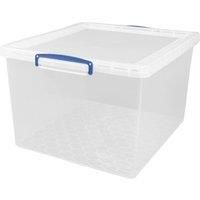 Really Useful 62L Nestable Storage Box  Clear
