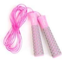 Skipping Ropes for Adults - Skipping Rope Fitness Equipment - Boxing Skipping Rope, Crossfit Skipping Rope, Gym Equipment for Men and Women - Non-Slip Handle and 2.75m Adjustable Length Rope - Pink