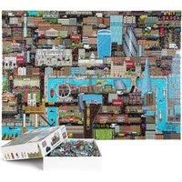 1000 Piece Jigsaw Puzzles for Adults and Teens - 8-bit 1000 Piece Jigsaw Puzzles London Map Retro Jigsaw Puzzle - Level 3 by bopster