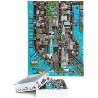 Jigsaw Puzzles for Kids 180 Piece New York Jigsaw Puzzle - 8-bit Retro Style New York Puzzle - Kids Puzzles Made with 100% Recycled Cardboard - Level 1 by bopster
