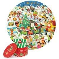 Christmas Jigsaw Christmas Eve Box Fillers For Kids - 150 Piece Kids Puzzles - Round Christmas Jigsaw Puzzles for 5+ Years Old by boppi - 100% Recycled Card