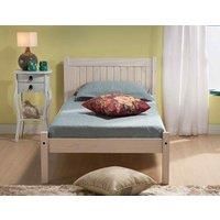 Single Bed Frame Wood   Birlea Corona Mexican Solid White Rio 90cm Bedstead 3FT