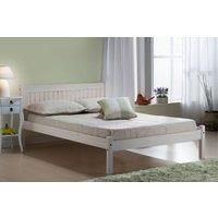 Birlea Rio Bed - Wood, White, Small Double
