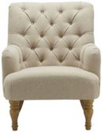 Birlea, Padstow Fabric Chair, Wheat, Polyester, One Size