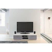 Birlea Edgware TV Unit, White and Grey