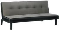 Birlea Aurora Sofa Bed 3 Seater Settee Grey Velvet Fabric Scandinavian Retro