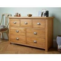 Woburn Oak 3 Over 4 Drawer Chest Brown