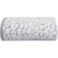 Allure Leopard Print Bath Sheet - White