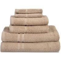 100% Cotton Bath Towel Set 6pk Soft Hand Towel Face Cloth Flannel Bale Quick Dry